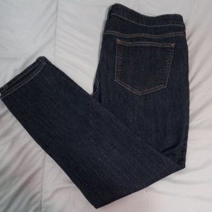 Old Navy The Diva Jeans Dark Blue Denim Size 14 Short Skinny New Rise